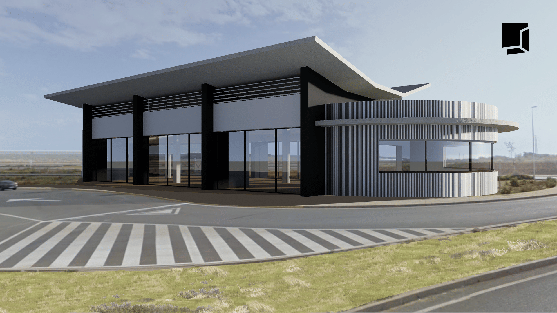Edificio comercial junto enlace de la autovía El Ejido