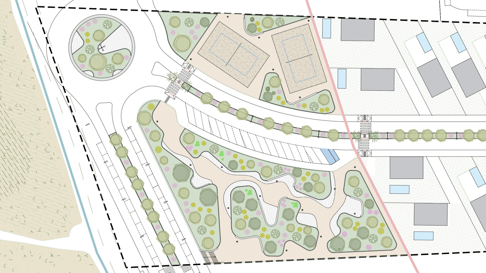 proyecto parcela frente playa. Planificación de viviendas en primera línea de playa